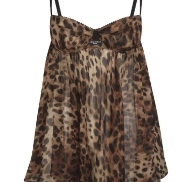 Skims Dolce & Gabbana Romance Babydoll Dress (Leopard) - Picture 2 of 2